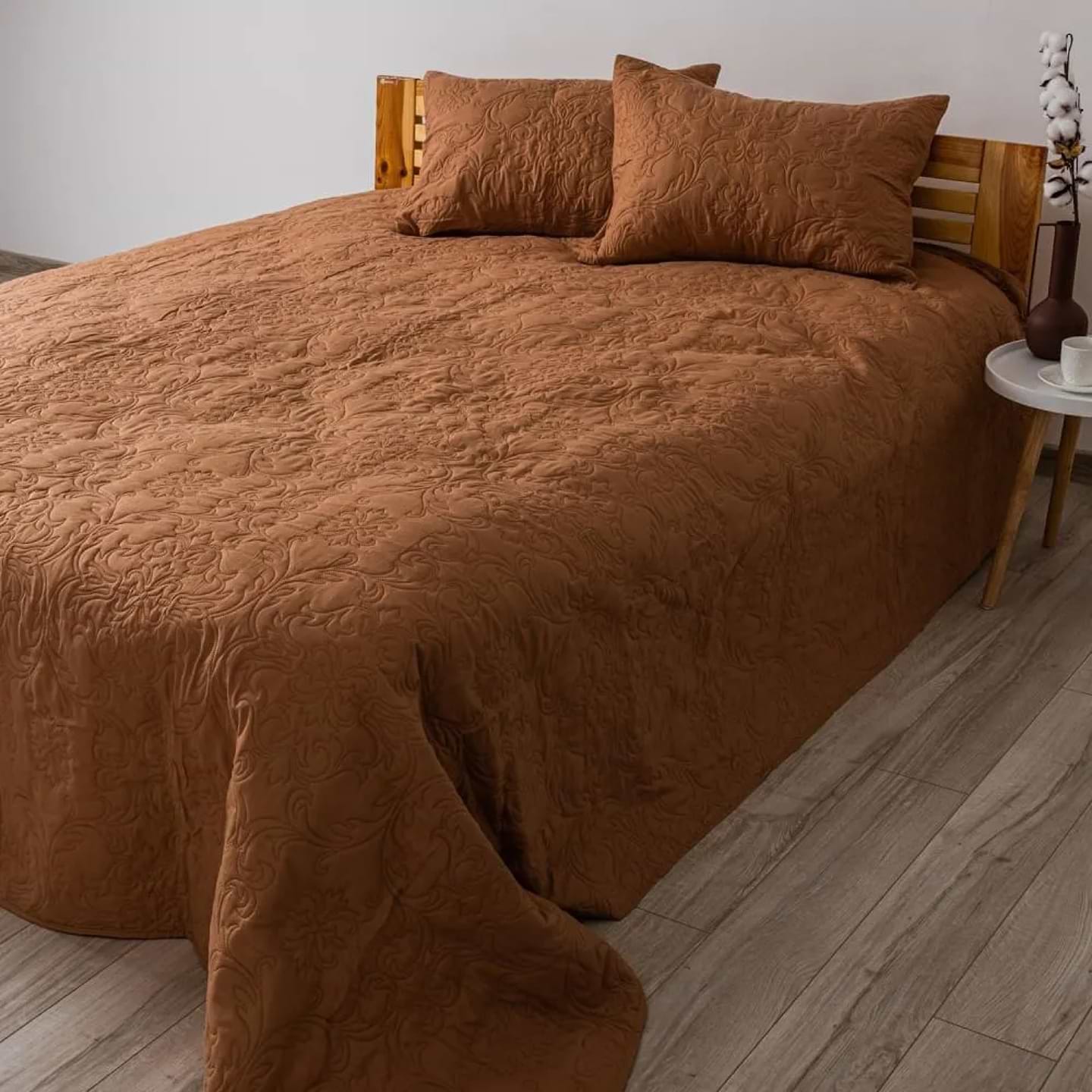 Покрывало двуспальное ТЕП VINTAGE 220x240 см 50x70 см 2 шт. Кофейный/Аравийская ночь (4-00511_22200)