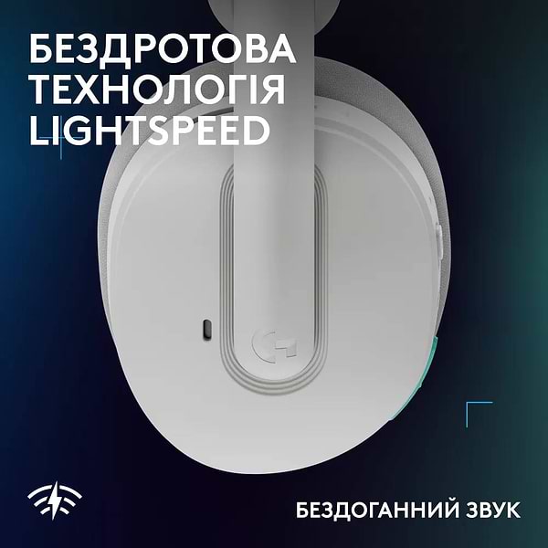 Фото - Гарнитура беспроводная игровая Logitech G325 LightSpeed White (981-001531)