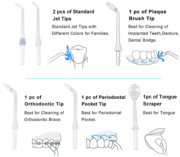 Фото - Насадка для ирригатора Vega VT-40, 4 шт