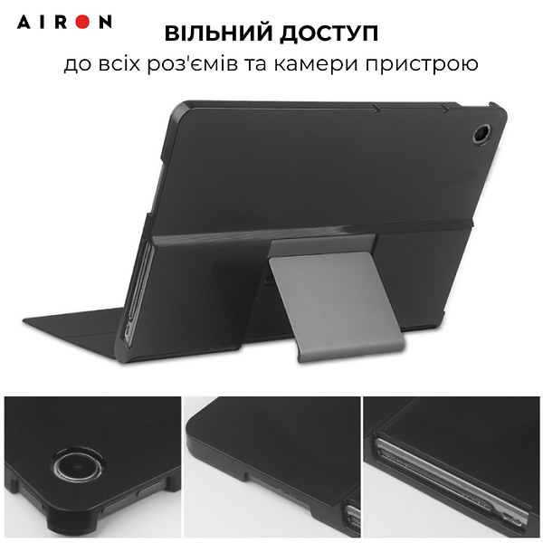 Фото - Чехол для планшета AIRON Premium for Lenovo Tab Plus 2024 11.5 с защитной пленкой и салфеткой Black (4822356758485)
