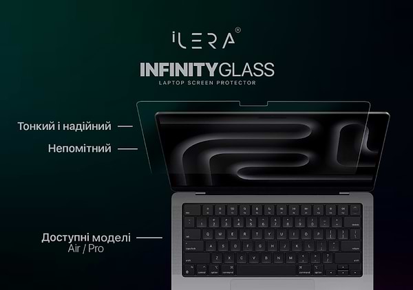 Фото - Защитное стекло для ноутбука ILera Incognito Glass screen protector for MacBook Pro 14" (iLIGLMC3)