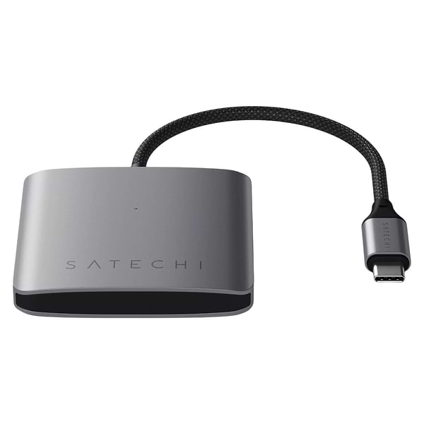 Фото - Хаб USB Satechi 4-Port USB-C Hub with PD Space Grey (ST-H4CPDM)