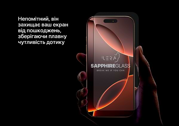 Фото - Защитное стекло для смартфона ILera Sapphire Ultra + Glass for iPhone 14 Pro Max (iLSPDL+14PrMx)