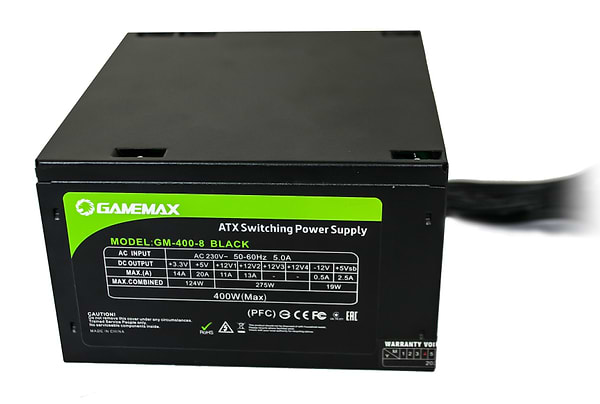 Фото - Блок питания для ПК Gamemax GM-400-8CM Black