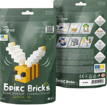 Пластиковий конструктор Tigres ''Брікс'' бджола 85 ел. (40005) - Фото 1