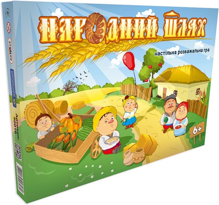 Настольная игра (5-7 лет) Strateg бродилка "Народный путь", укр (40016)