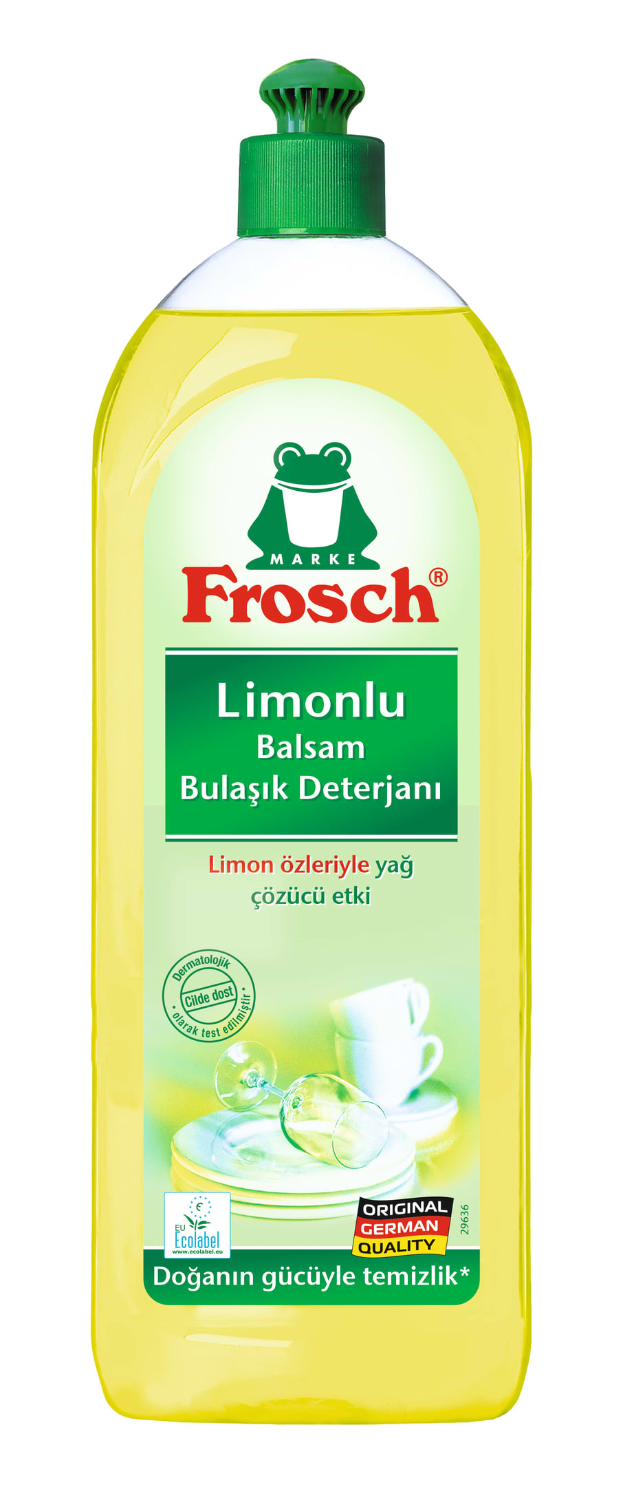 Средство для ручного мытья посуды Frosch Лимон 750 мл (4009175945808) - Фото 1