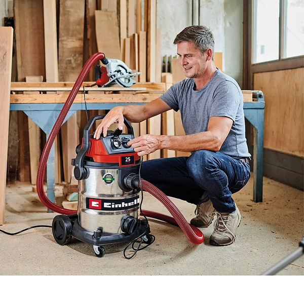 Фото - Пылесос для сухой уборки без мешка Einhell TE-VC 2580 SACL 1100Вт (2347435)