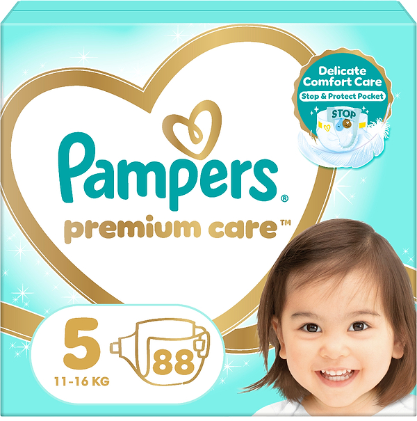 Фото - Одноразовые подгузники Pampers Premium Care Размер 5 (11-16 кг), 88 шт. (80840903)