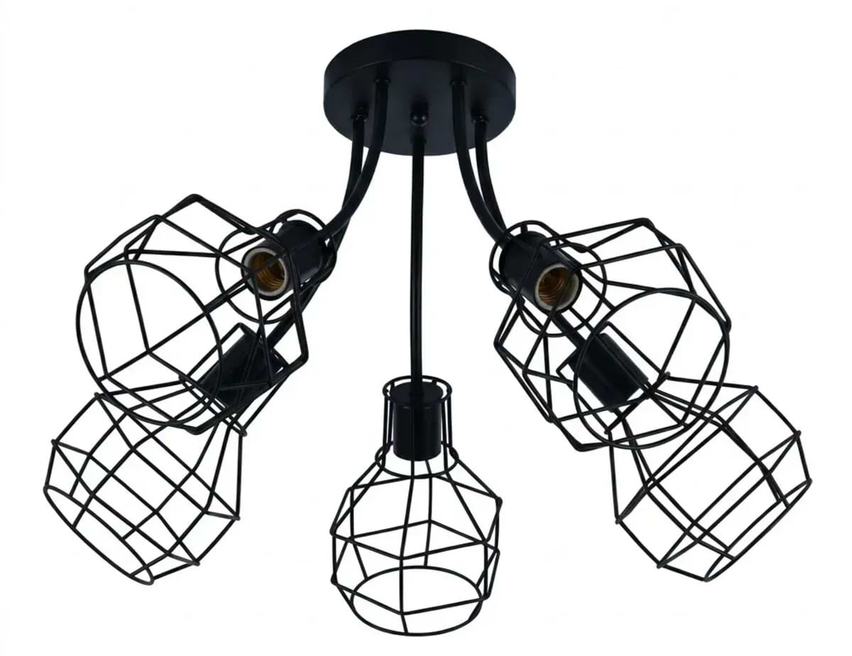 Люстра VALESO на 5 плафонов XL25041A-5 Черный