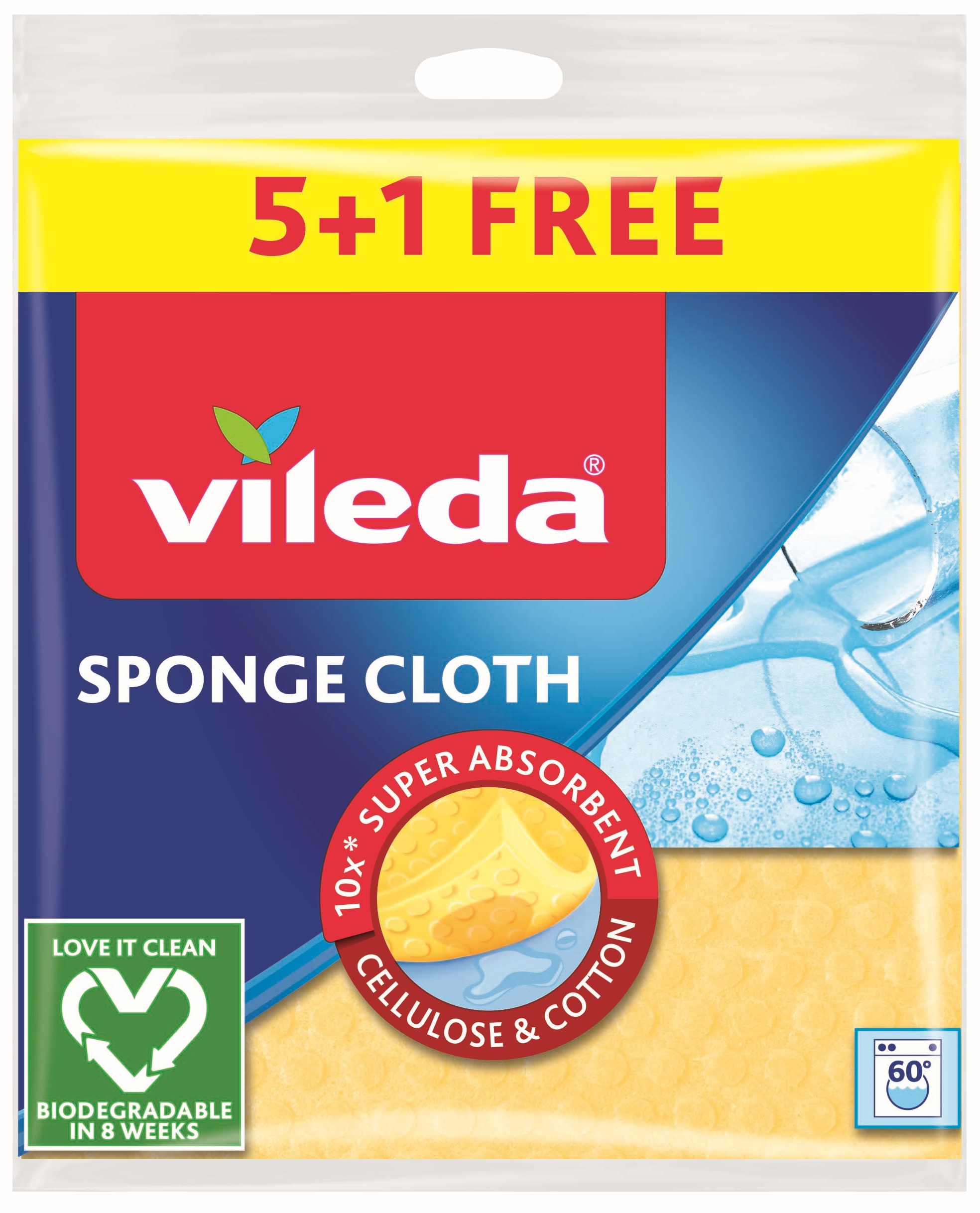 Купить Салфетка бытовая Vileda влаговпитывающие 6 шт. (4023103127975) - Фото 1 Салфетка бытовая Vileda влаговпитывающие 6 шт. (4023103127975) - Фото 1