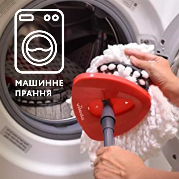 Фото - Набір для прибирання Vileda Turbo Smart швабра та відро з віджимом (4023103208476)