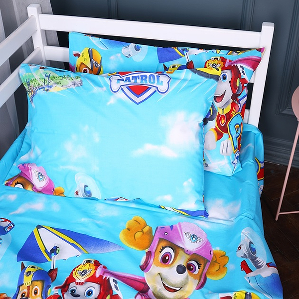 Фото - Комплект постельного белья детский MirSon Бязь 17-0788 Команда Щенячий патруль 220х240 (2200011395067)