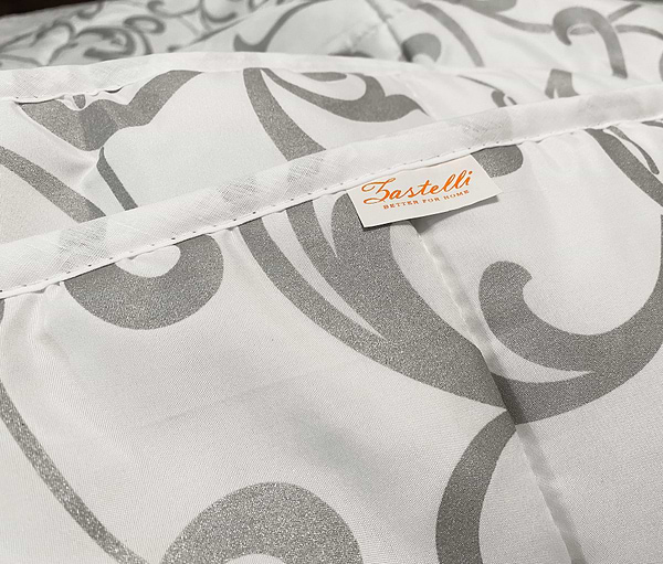 Фото - Одеяло демисезонное двуспальное евро Zastelli 200х220 см холлофайбер А111 Вензеля (20281)