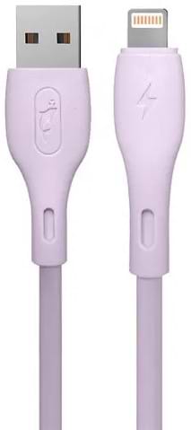 Кабель синхронізації даних SkyDolphin S22L Soft Silicone USB-Lightning 1m Violet (USB-000600)