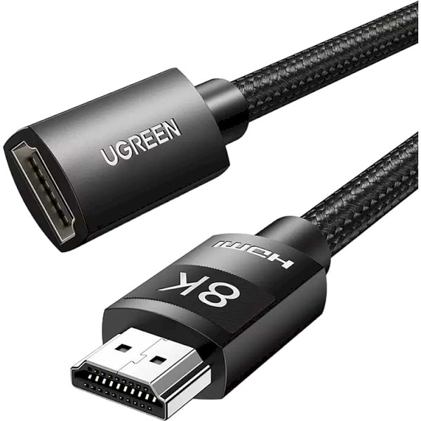 Фото - Кабель HDMI UGREEN HD151 8K Male to Female Extension Cable 0.5m Black (40400)