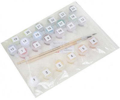 Фото - Картина за номерами Strateg Поп-арт: дівчина-соул 40х50 см (VA-0761)