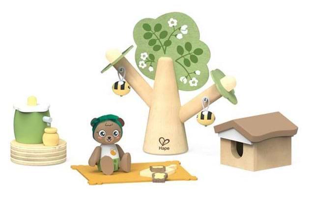 Ігровий набір для малюка Hape Ведмедик і бджоли (E3415)