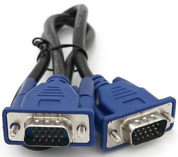 Кабель Merlion VGA 3+2 1.5m Black/blue (YT-VGA(M)/(M)3+2-0.5m)