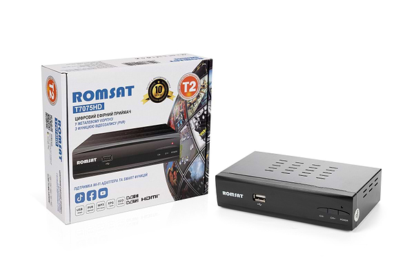 Фото - Тюнер цифрового ТБ Romsat T7075HD