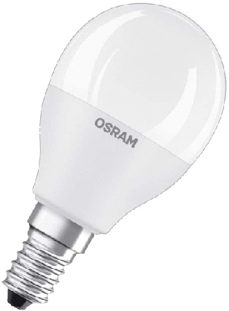 Світлодіодна лампочка Osram LED E14 7.5Вт 3000К 800Лм Р75 VALUE (4058075624016)