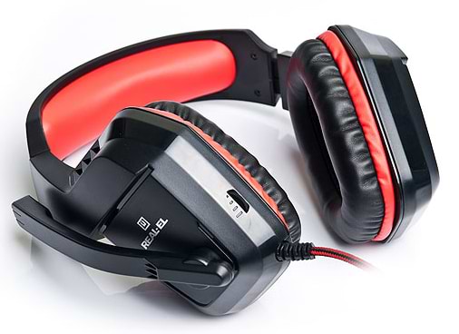 Фото - Гарнитура проводная игровая REAL-EL GDX-7550 Black/Red