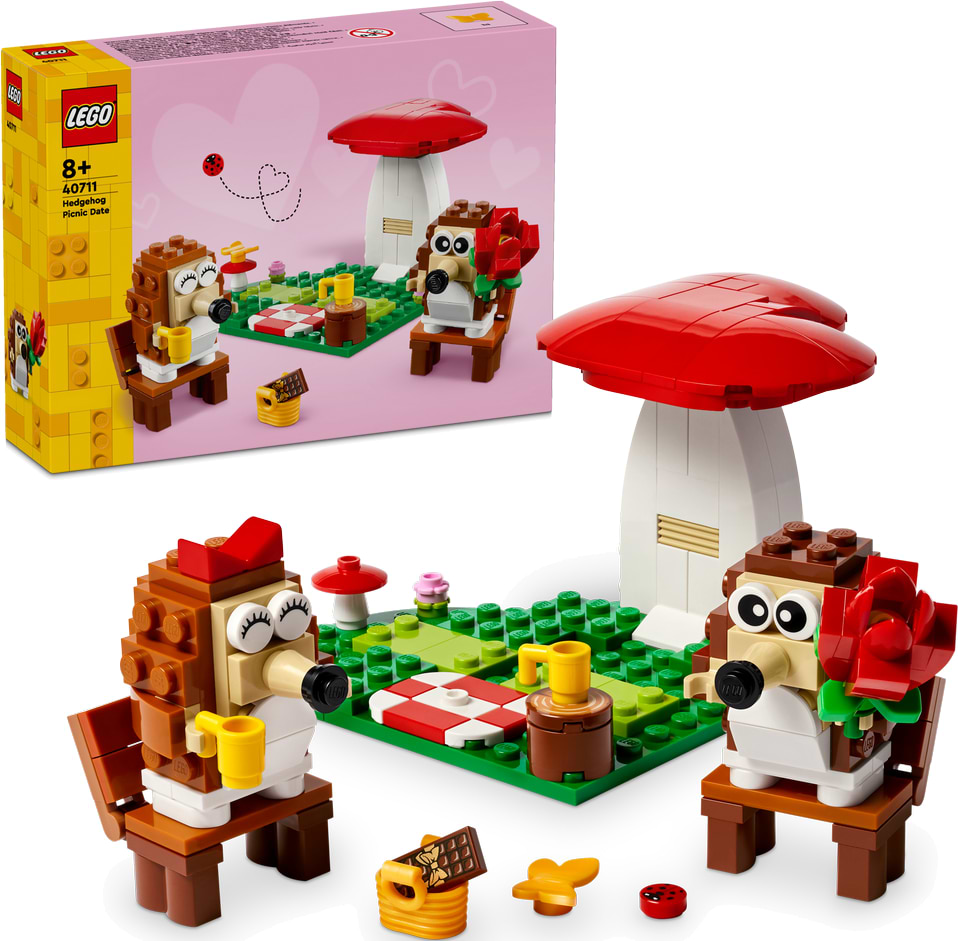 Конструктор LEGO Iconic Романтичний пікнік їжачків (40711) - Фото 1