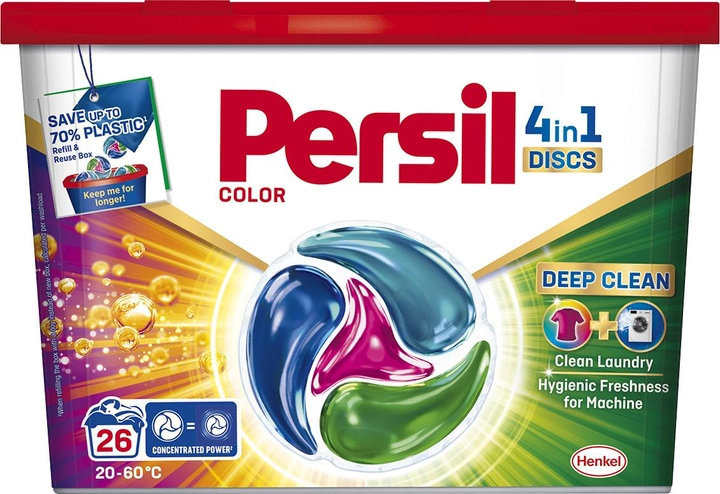 Капсулы для стирки Persil Диски Колор 26 шт - Фото 1