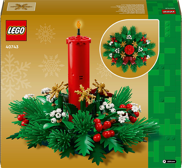 Фото - Конструктор LEGO Iconic Декор для різдвяного столу (40743)