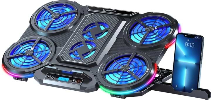 Підставка під ноутбук охолоджуюча GamePro CP770 Black - Фото 1