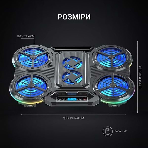 Фото - Підставка під ноутбук охолоджуюча GamePro CP770 Black