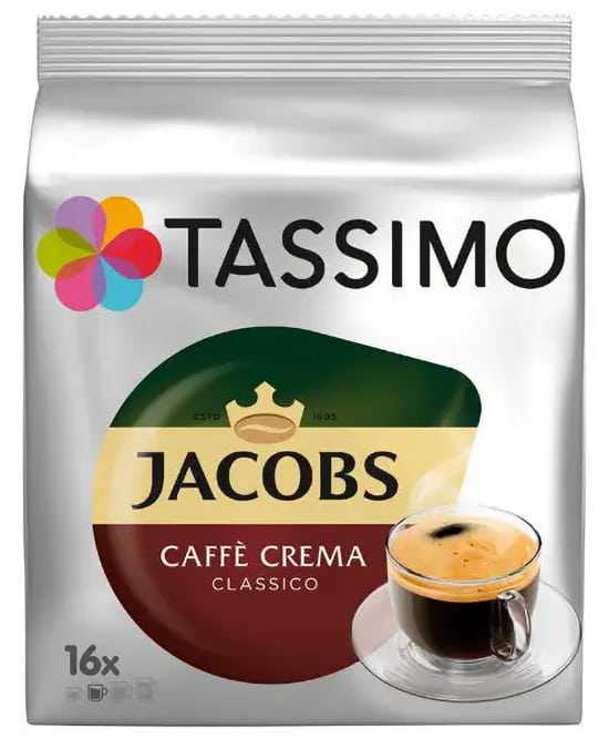 Фото - Кава у капсулах Tassimo Jacobs Caffe Crema Classico 16 шт. Фото - Кава у капсулах Tassimo Jacobs Caffe Crema Classico 16 шт.