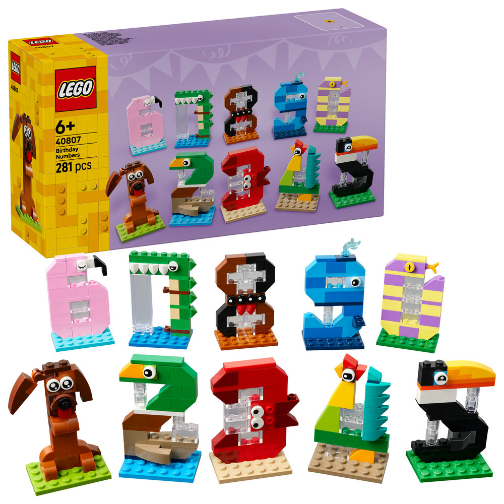 Конструктор LEGO  Iconic Цифри на день народження (40807)