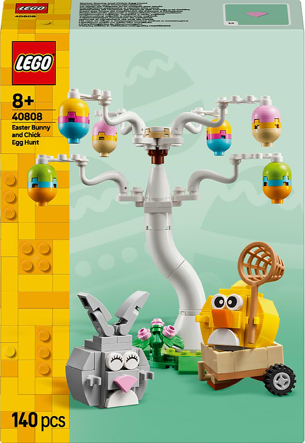 Фото - Конструктор LEGO  Iconic Великодній кролик і полювання на курячі яйця (40808)