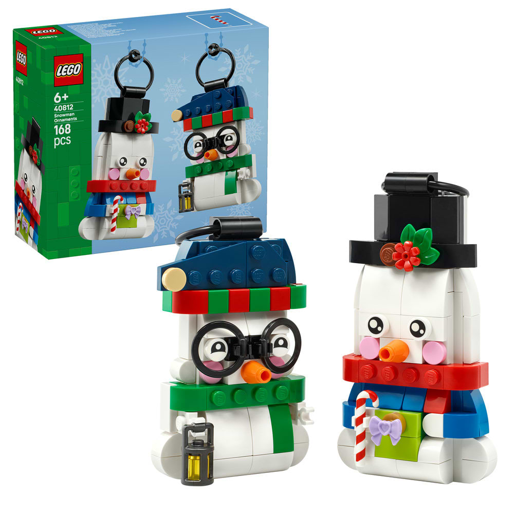 Конструктор LEGO Iconic Прикраси зі сніговиком (40812)