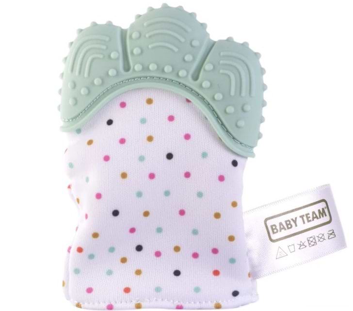 Прорезыватель Baby Team перчатка (4090_бирюзовый)