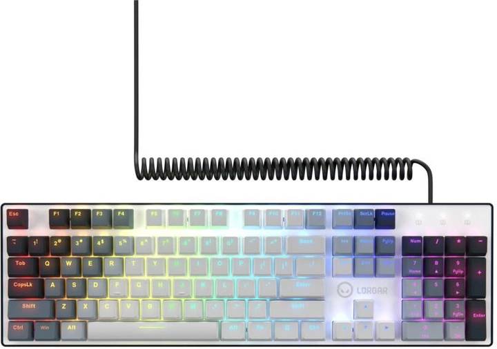 Фото - Клавіатура дротова ігрова Lorgar Azar 514 RGB EN/UA Gaming Wired White (LRG-GK514W-UA)
