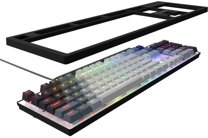 Фото - Клавіатура дротова ігрова Lorgar Azar 514 RGB EN/UA Gaming Wired White (LRG-GK514W-UA)