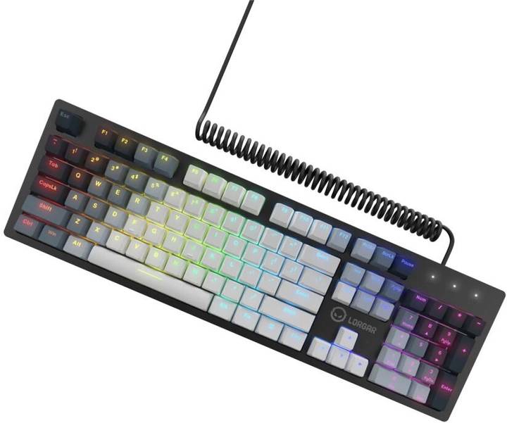 Фото - Клавіатура дротова ігрова Lorgar Azar 514 RGB EN/UA Gaming Wired White (LRG-GK514W-UA)