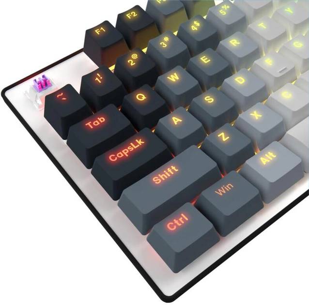 Фото - Клавіатура дротова ігрова Lorgar Azar 514 RGB EN/UA Gaming Wired White (LRG-GK514W-UA)