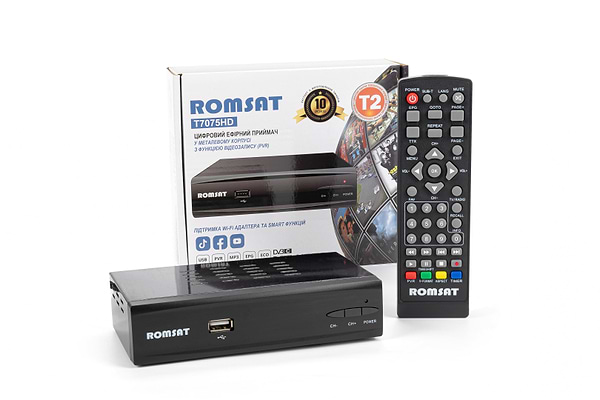 Фото - Тюнер цифрового ТБ Romsat T7075HD