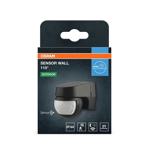 Фото - Беспроводной датчик движения Osram SENSOR WALL IP44 Black (4099854454073)