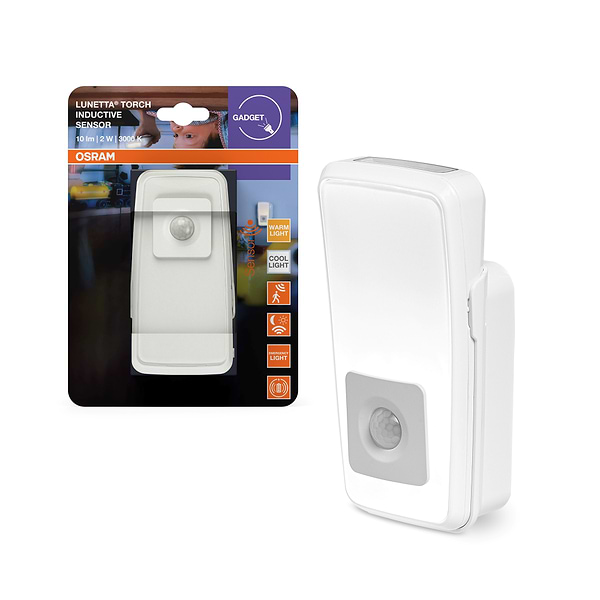 Фото - Ночник Osram LUNETTA TORCH INDUCTIVE 2Вт 3000К 10Лм White (4099854530739)