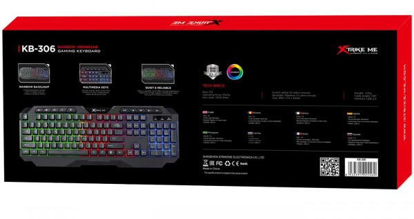 Фото - Клавіатура дротова ігрова XTRIKE ME KB-306UA