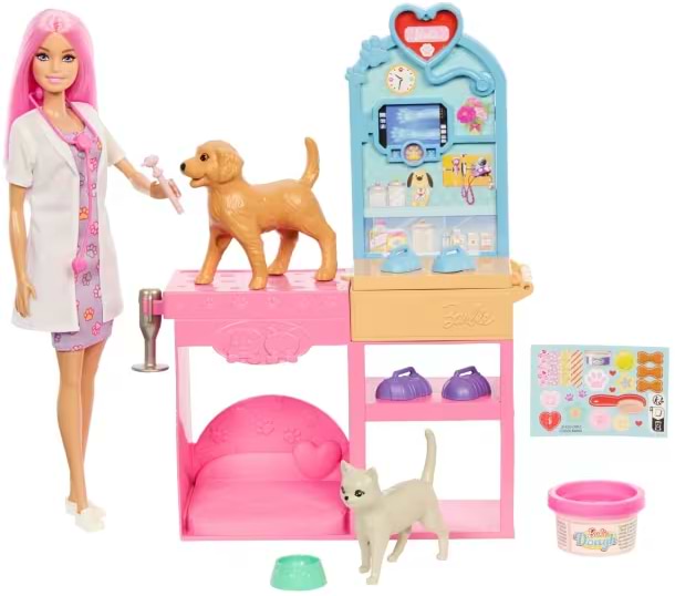 Игровой набор Barbie Ветеринарная клиника для питомцев (JFX93)
