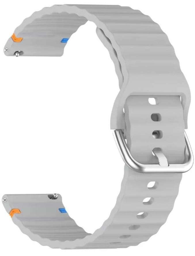 Ремешок для смарт-часов BeCover Ribbed Straight (20mm) for Samsung Galaxy Watch 7 (40/44mm) / 7 FE / 6 / 6 Classic / 5 / 5 Pro / 4 / 4 Classic / Watch 3 (41mm) (714848)