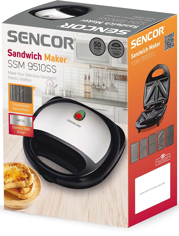 Фото - Бутербродниця Sencor SSM 9510SS
