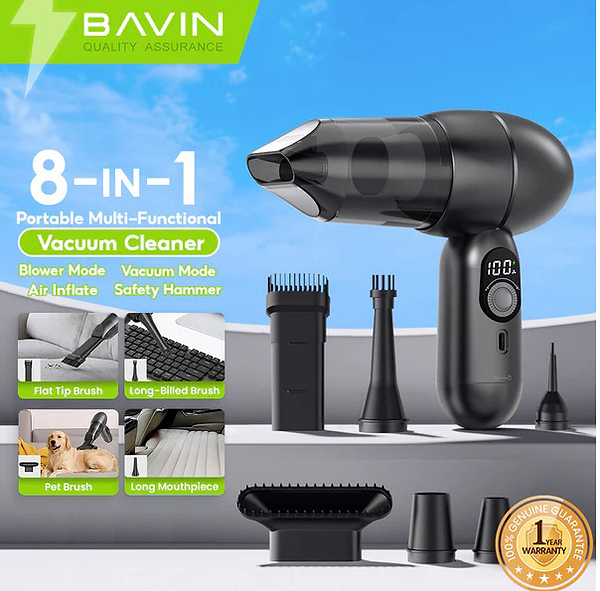 Фото - Автомобільний пилосос Bavin VC-02 15000Pa 2000mAh Black (Z-VC02 BK)