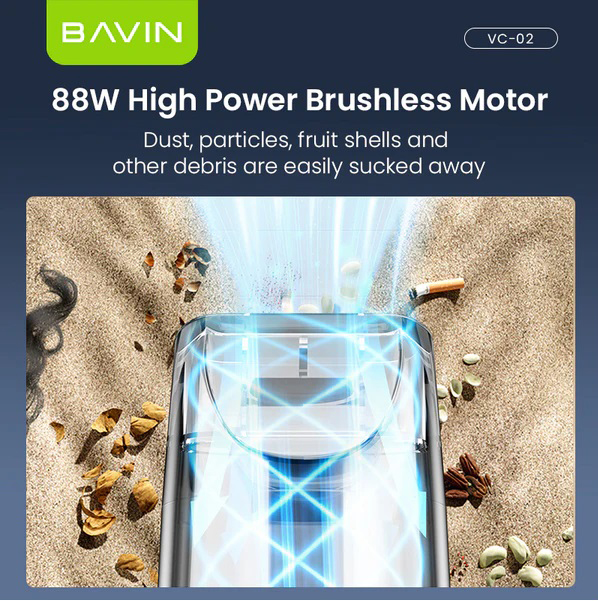 Фото - Автомобільний пилосос Bavin VC-02 15000Pa 2000mAh Black (Z-VC02 BK)