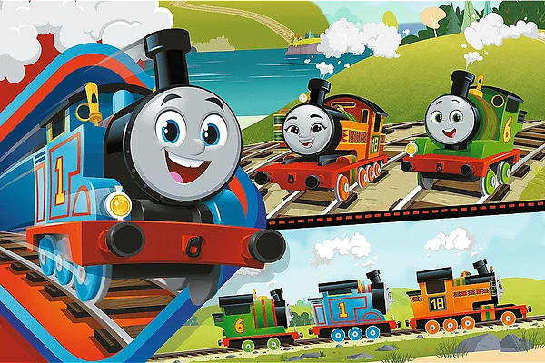 Фото - Пазлы (3-4 года) Trefl раскраска - "Путешествие" / Томас и его друзья (24 элем. SUPER MAXI) (41014)